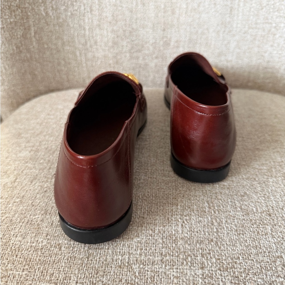 Jeffrey Campbell Addie Bit Loafers in Brown with Gold Hardware - Picture 4 of 6